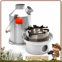 Réchaud Bois Hobo Stove Small Kelly Kettle  pour une Bouilloire KellyKettle Trekker et la transforme en réchaud bois