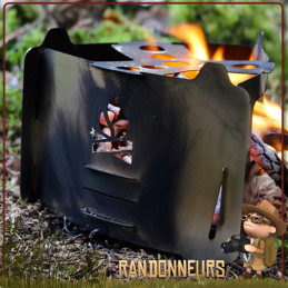 Réchaud multi-combustible BushBox Bushcraft Essentials. Un réchaud pour la randonnée ultra légère et le bushcraft