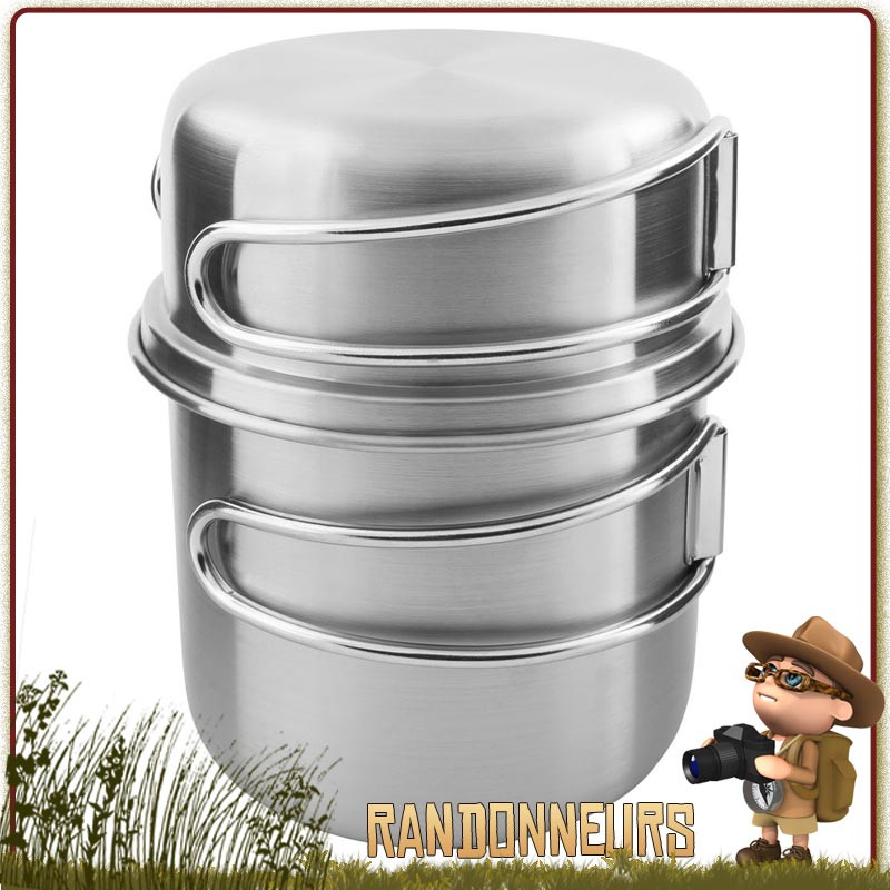 Set Pot Inox 500 ml Tatonka handle mug 50cl randonnee bushcraft Set Pot Inox 500 ml Tatonka handle mug 50cl randonnee bushcraft