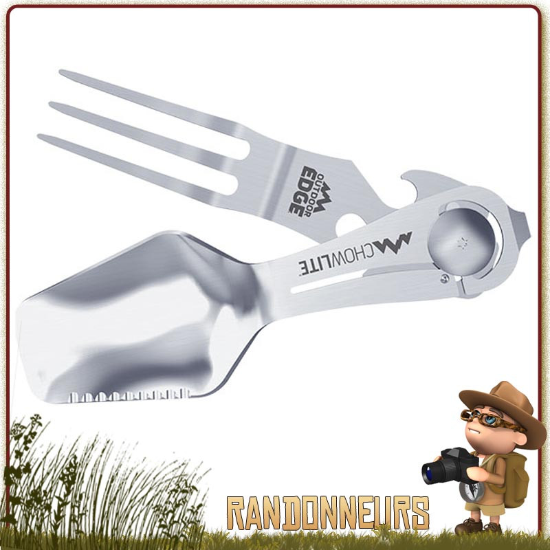 Set de Couverts CHOWLITE Outdoor Edge pliant pour la randonnée camping militaire Set de Couverts CHOWLITE Outdoor Edge pliant pour la randonnée camping militaire