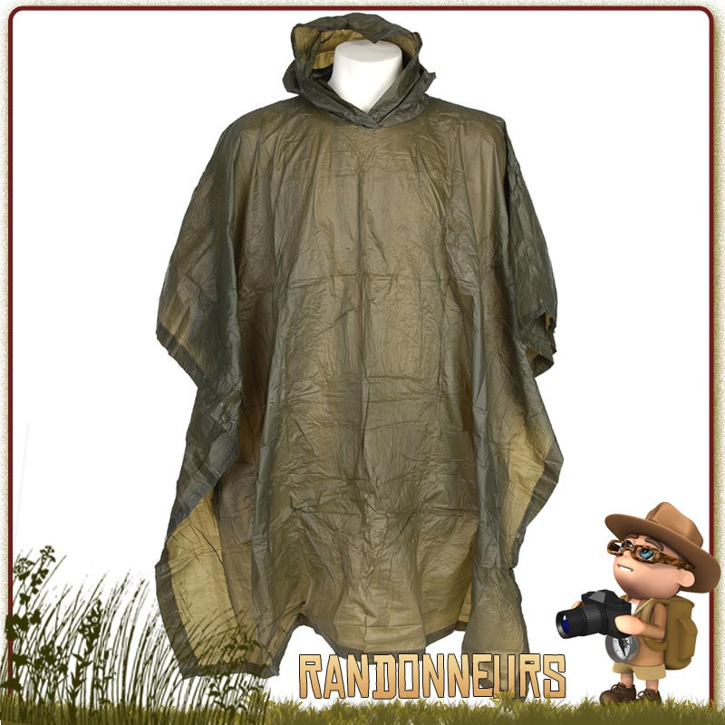 Poncho Vert Armée Léger Fostex contre la pluie pour la randonnée, le trek, et le bushcraft. Poncho Vert Armée Léger Fostex contre la pluie pour la randonnée, le trek, et le bushcraft.