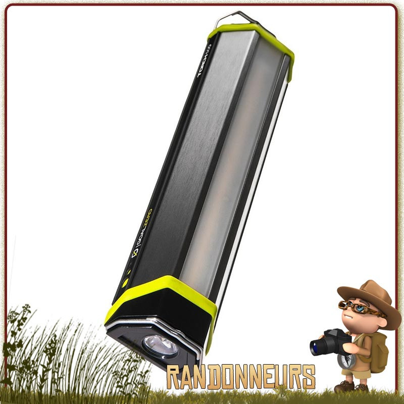 Lampe TORCH 500 GOAL ZERO puissante recharge par dynamo et panneau solaire intégrés 500 lumens Lampe TORCH 500 GOAL ZERO puissante recharge par dynamo et panneau solaire intégrés 500 lumens