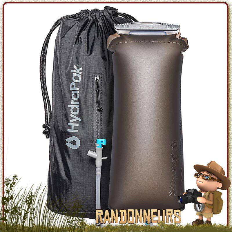 Réservoir Souple PIONEER 10L Hydrapak trek longue duree expédition Réservoir Souple PIONEER 10L Hydrapak trek longue duree expédition