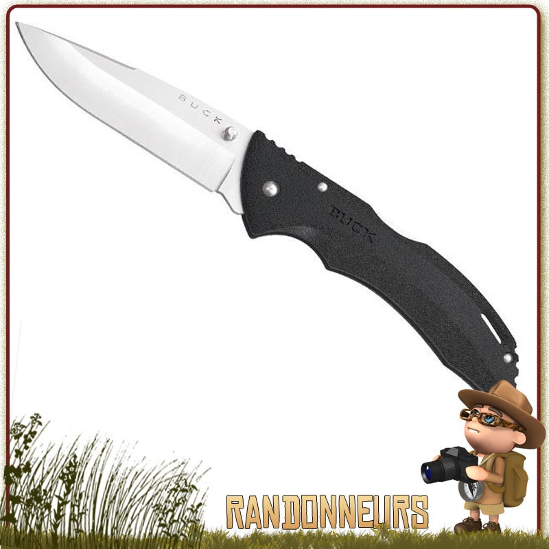 Couteau Bantam Noir BUCK - Couteau pliant Buck, le Bantam propose une lame acier 420 de 8 cm à cran intérieur Couteau Bantam Noir BUCK - Couteau pliant Buck, le Bantam propose une lame acier 420 de 8 cm à cran intérieur
