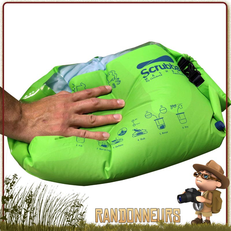 Sac Etanche Lave Linge SCRUBBA de randonnee legere Sac Etanche Lave Linge SCRUBBA de randonnee legere