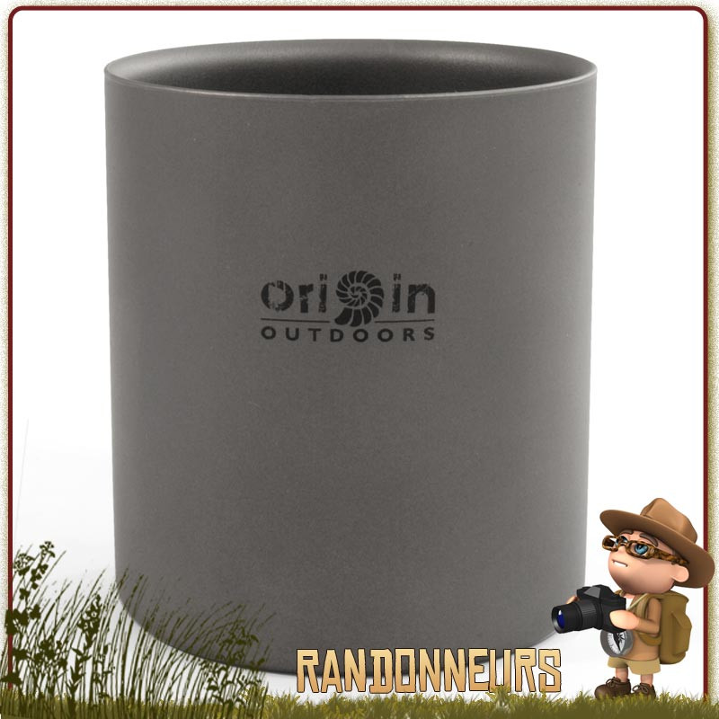 Tasse Titane 30cl Isotherme Origin Outdoors ultra legere Tasse Titane 30cl Isotherme Origin Outdoors ultra legere