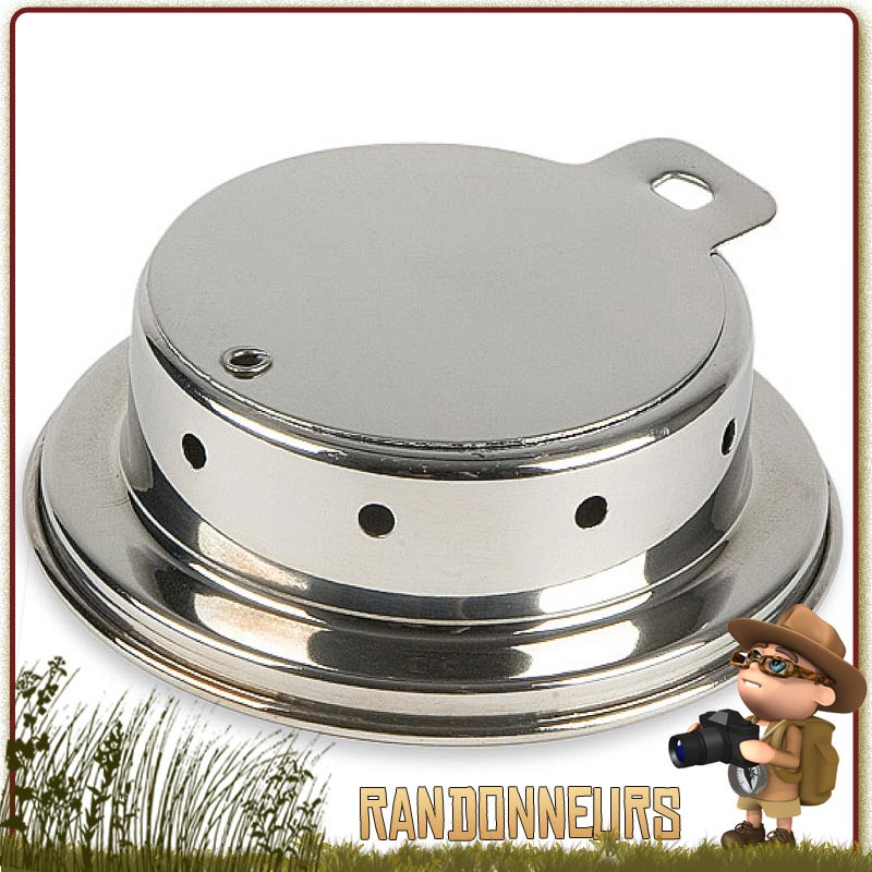 Ajusteur de Flamme bruleur alcool Tatonka inox pour réguler et éteindre flamme du bruler réchaud alcool Ajusteur de Flamme bruleur alcool Tatonka inox pour réguler et éteindre flamme du bruler réchaud alcool