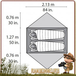 ENTE MSR HUBBA HUBBA NX - Tente de randonnée ultra légère pour 2 deux personnes trois 3 saisons pas cher