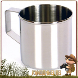 Tasse tout acier inoxydable de qualité et robuste pour toutes activités nature et bushcraft