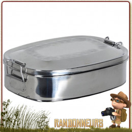 boite alimentaire inox lunch box relags 75 cl pour gamelle poele cuisson bushcraft