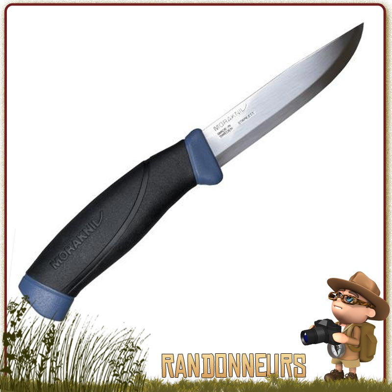 Couteau bushcraft Mora COMPANION F lame inox 10 cm avec étui plastique rigide