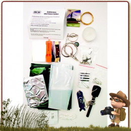 Kit survie SURVIVAL SYSTEM, compacte avec passant pour ceinture, composée de tout le matériel de survie nécessaire