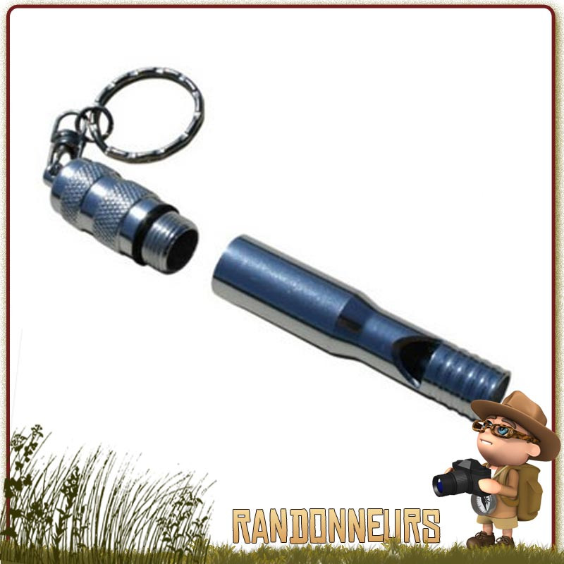 Sifflet de Secours avec capsule étanche CAO Équipement de secours et de survie avec compartiment étanche Sifflet de Secours avec capsule étanche CAO Équipement de secours et de survie avec compartiment étanche