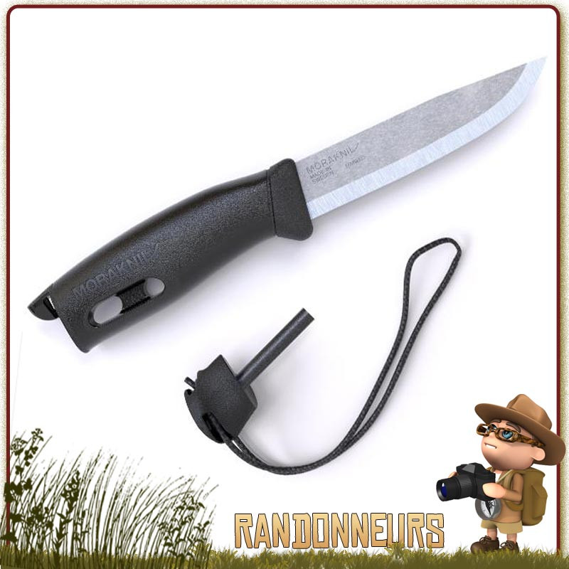 Couteau Bushcraft de survie Spark Companion Mora, bushcraft, la survie Couteau Mora Companion Spark Noir Couteau Bushcraft de survie Spark Companion Mora, bushcraft, la survie Couteau Mora Companion Spark Noir