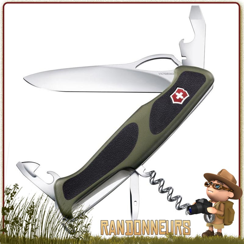 Couteau Suisse Victorinox RANGERGRIP 61 à 12 fonctions multifonctions Victorinox de collection Delémont Couteau Suisse Victorinox RANGERGRIP 61 à 12 fonctions multifonctions Victorinox de collection Delémont